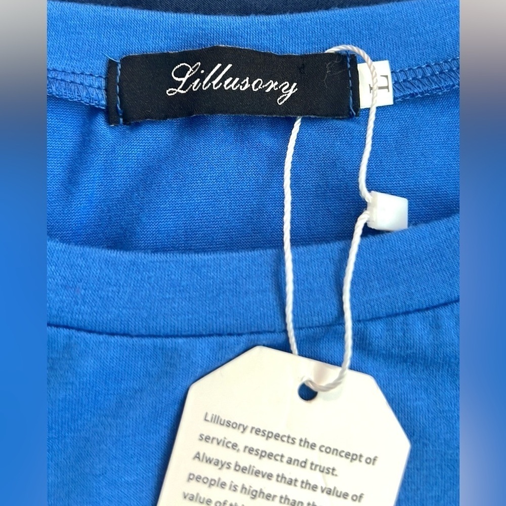 NWT,LILLUSORY Women's Casual Sleeveless Bodycon Beach Tank Ruched Mini Dress,L - Picture 4 of 8